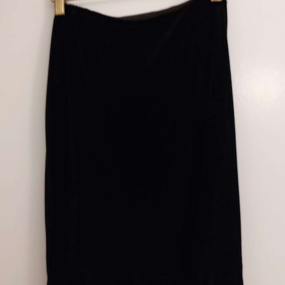 Black Velvet Skirt Suit